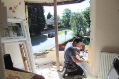 old rotten window out.