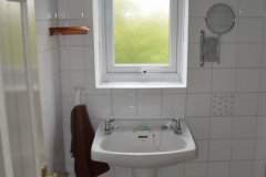 new tiles, new taps, small shelves and mirror installation.