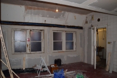 repairs to windows and walls.