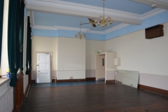 large hall ready for redecorating.
